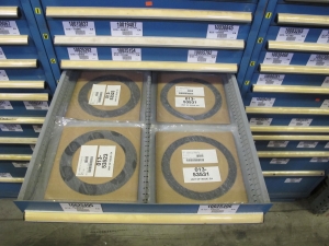 LISTA HEAVY DUTY 10-DRAWER PARTS CABINET W/ CONTENTS (W-50) LOADING & HANDLING FEE $25-